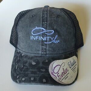 New Infinity Her Women’s Cap Hat Makeup Resistant Band Fashion Undervisor Gray
